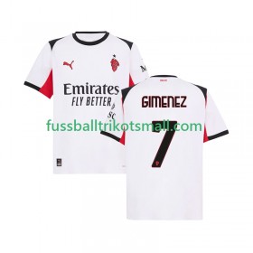 Fußballtrikots AC Mailand Santiago Gimenez 7 2025-2026 Kurzarm Auswärts-trikot kaufen